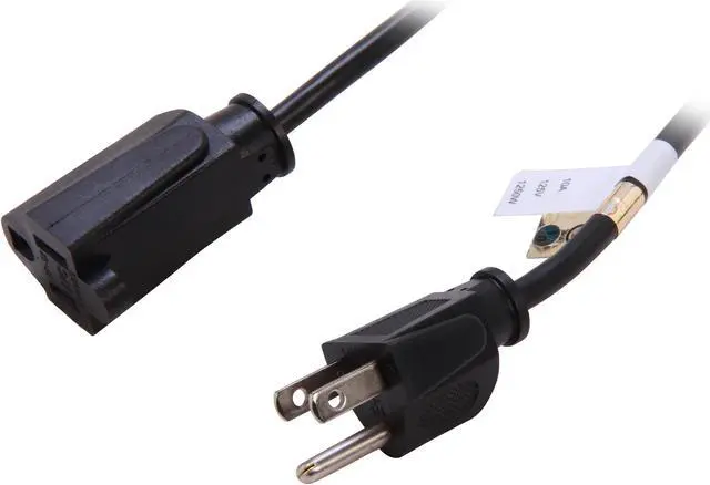 Main image of C2G 53410 18 AWG Outlet Saver Power Extension Cord - NEMA 5-15P to NEMA 5-15R, TAA Compliant, Black (25 Feet, 7.62 Meters)