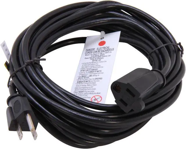 Alt view image 2 of 3 - C2G 53410 18 AWG Outlet Saver Power Extension Cord - NEMA 5-15P to NEMA 5-15R, TAA Compliant, Black (25 Feet, 7.62 Meters)