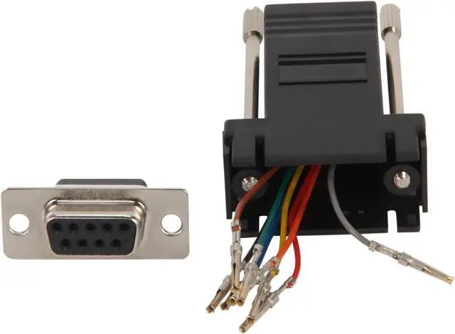 Alt view image 2 of 5 - C2G 02943 RJ45 to DB9 Female Serial RS232 Modular Adapter, Black