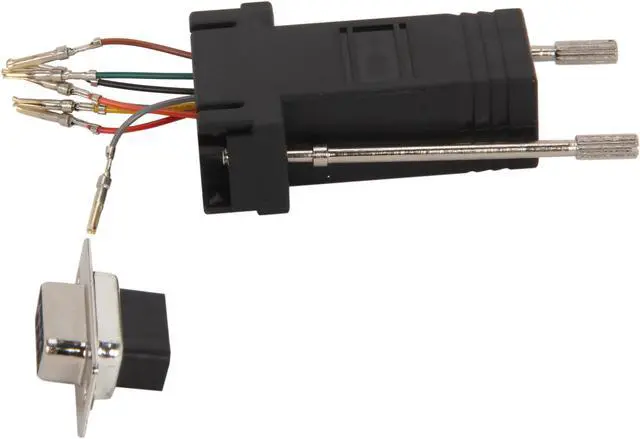 Alt view image 3 of 5 - C2G 02943 RJ45 to DB9 Female Serial RS232 Modular Adapter, Black