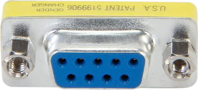 Alt view image 2 of 5 - C2G 02781 DB9 F/F Serial RS232 Mini Gender Changer/Coupler, Nickel