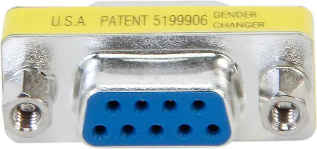 Alt view image 4 of 5 - C2G 02781 DB9 F/F Serial RS232 Mini Gender Changer/Coupler, Nickel