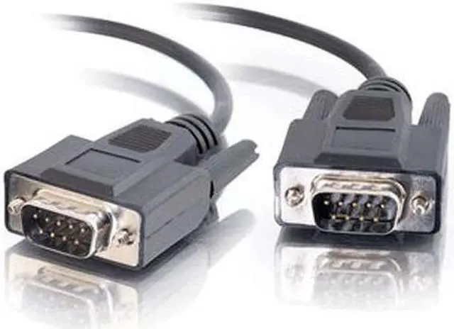 Main image of C2G 25220 DB9 M/M Serial RS232 Cable, Black (3 Feet, 0.91 Meters)