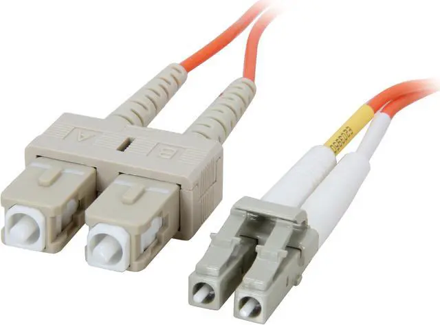 Main image of C2G 33154 OM1 Fiber Optic Cable - LC-SC 62.5/125 Duplex Multimode PVC Fiber Cable, Orange (3.3 Feet, 1 Meter)