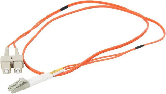 Alt view image 2 of 3 - C2G 33154 OM1 Fiber Optic Cable - LC-SC 62.5/125 Duplex Multimode PVC Fiber Cable, Orange (3.3 Feet, 1 Meter)