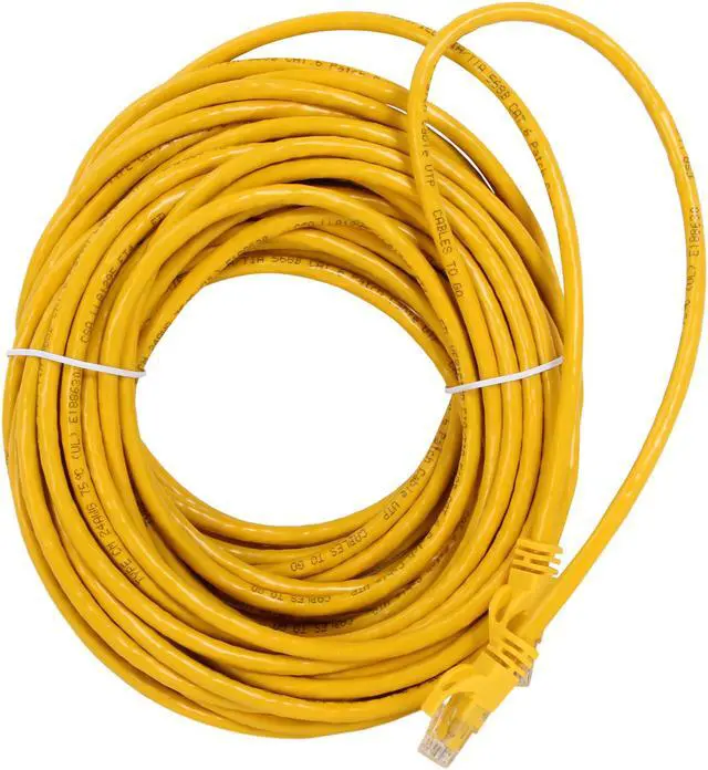 Alt view image 2 of 3 - C2G 27196 Cat6 Cable - Snagless Unshielded Ethernet Network Patch Cable, Yellow (50 Feet, 15.24 Meters)