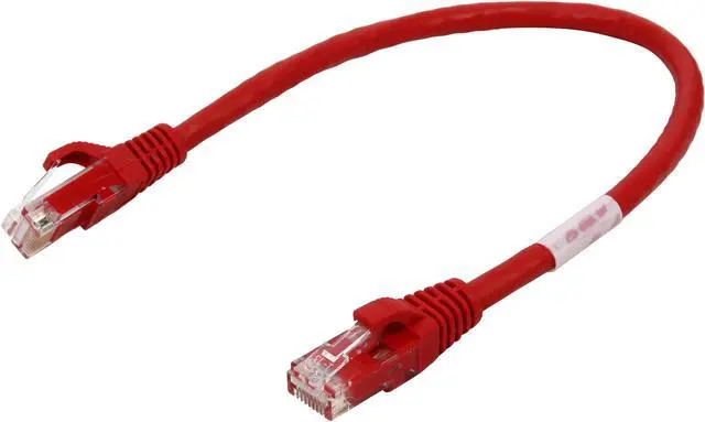 Main image of C2G 27180 Cat6 Cable - Snagless Unshielded Ethernet Network Patch Cable, Red (1 Foot, 0.30 Meters)