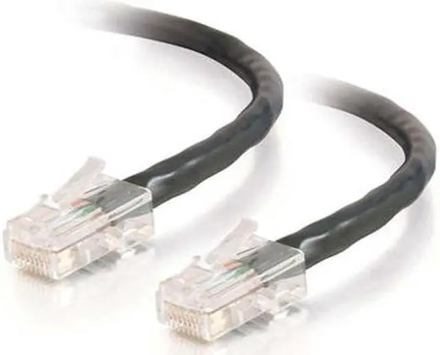 Main image of C2G 24493 3 ft. Cat 5E (Crossover) Black Cat5E 350 MHz Crossover Patch Cable - Black