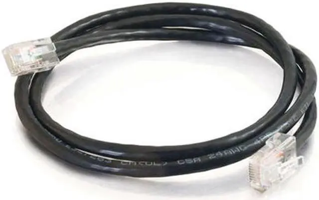 Alt view image 2 of 4 - C2G 24493 3 ft. Cat 5E (Crossover) Black Cat5E 350 MHz Crossover Patch Cable - Black