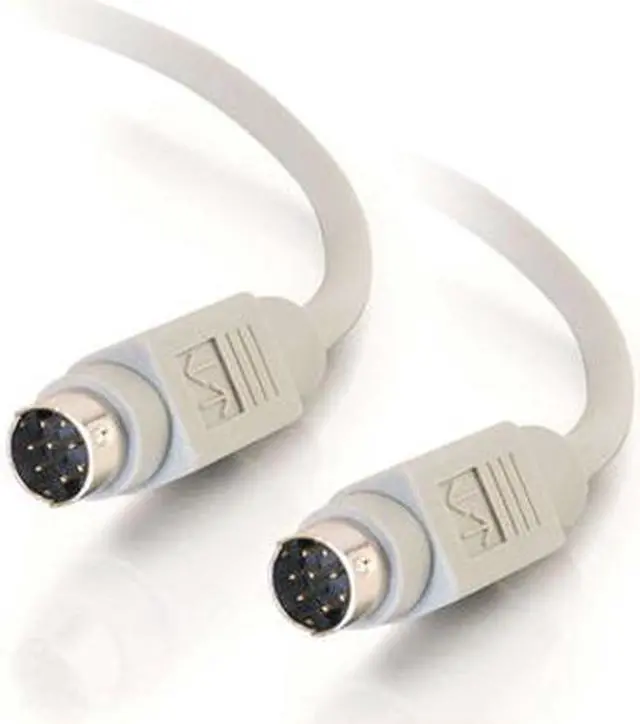 Main image of C2G 02316 8-Pin Mini-DIN M/M Serial RS232 Cable, Beige (6 Feet, 1.82 Meters)