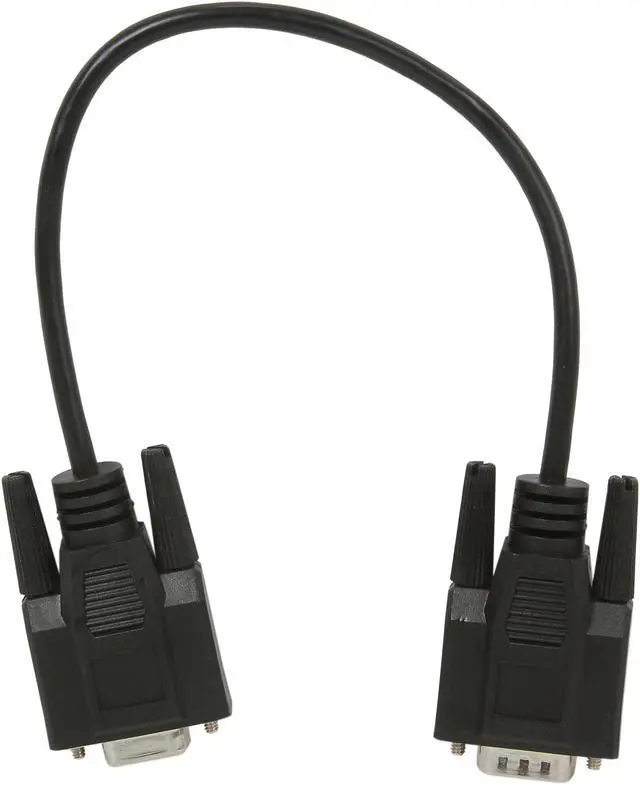Alt view image 2 of 3 - C2G 25211 DB9 M/F Serial RS232 Extension Cable, Black (1 Feet, 0.30 Meters)