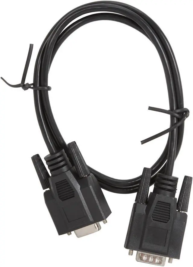 Alt view image 2 of 3 - C2G 25213 DB9 M/F Serial RS232 Extension Cable, Black (3 Feet, 0.91 Meters)