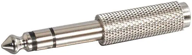 Main image of C2G 40639 1/4 Inch Stereo Male to 3.5mm Stereo Female Adapter, TAA Compliant, Silver