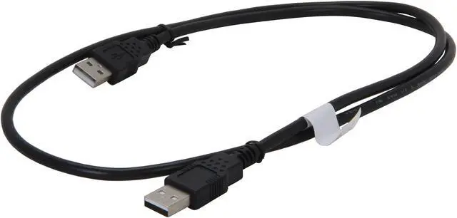 Alt view image 2 of 3 - C2G 28105 USB Cable - USB 2.0 A Male to A Male Cable, Black (3.3 Feet, 1 Meter)