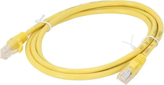Alt view image 2 of 3 - C2G 15191 Cat5e Cable - Snagless Unshielded Ethernet Network Patch Cable, Yellow (5 Feet, 1.52 Meters)
