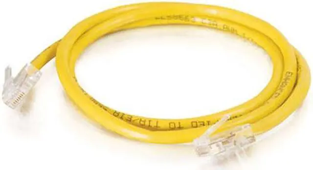 Alt view image 3 of 3 - C2G 24669 Cat5e Cable - Non-Booted Unshielded Ethernet Network Patch Cable, Yellow (2 Feet, 0.60 Meters)
