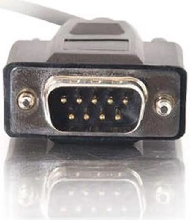 Alt view image 2 of 3 - C2G 52087 DB9 M/M Serial RS232 Cable, Black (6 Feet, 1.82 Meters)
