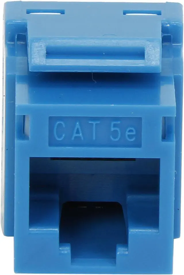 Alt view image 2 of 7 - C2G 03796 Cat5E RJ45 UTP Keystone Jack - Blue