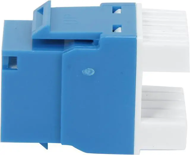 Alt view image 3 of 7 - C2G 03796 Cat5E RJ45 UTP Keystone Jack - Blue
