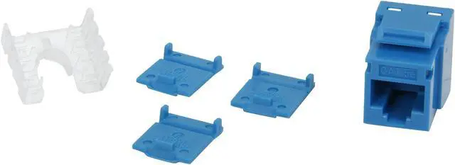 Alt view image 6 of 7 - C2G 03796 Cat5E RJ45 UTP Keystone Jack - Blue