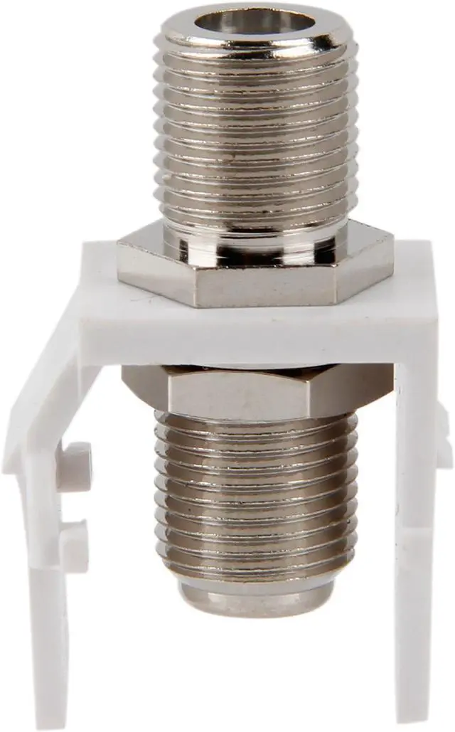 Alt view image 2 of 7 - C2G 03824 Snap-In F-Type F/F Keystone Insert Module, White