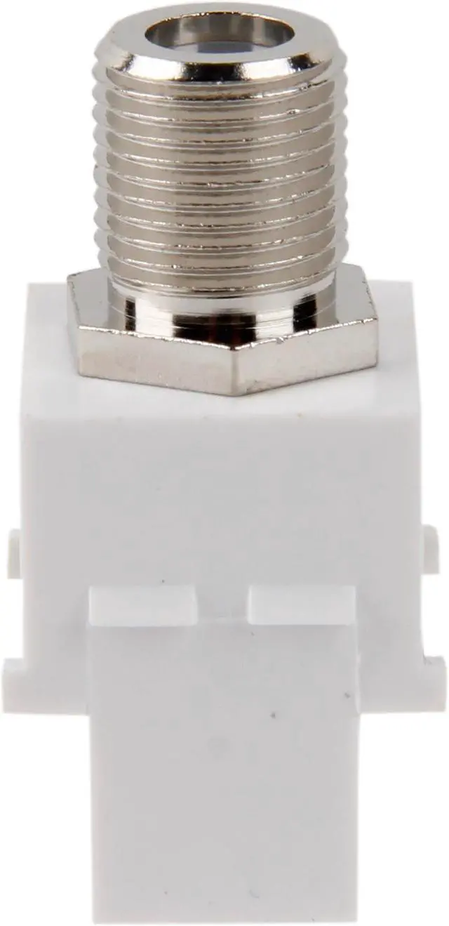 Alt view image 5 of 7 - C2G 03824 Snap-In F-Type F/F Keystone Insert Module, White