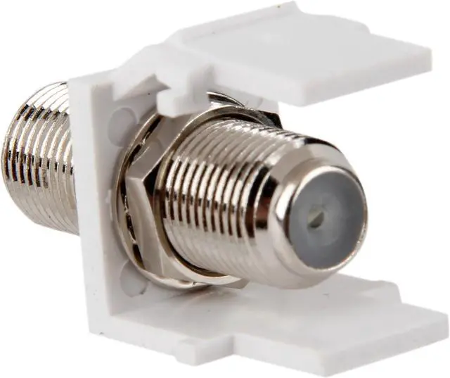 Alt view image 6 of 7 - C2G 03824 Snap-In F-Type F/F Keystone Insert Module, White