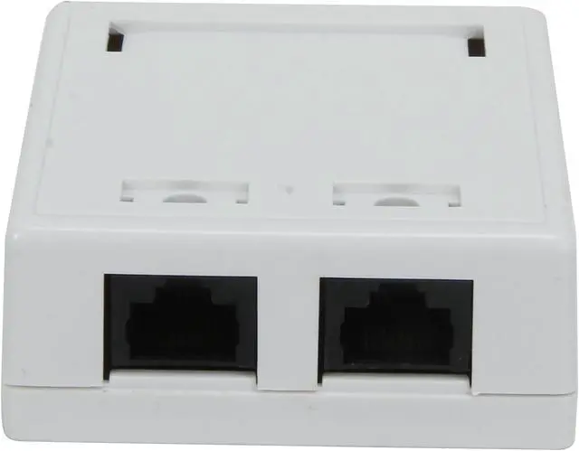 Alt view image 2 of 7 - C2G/Cables To Go 03837 2-Port Cat5E Surface Mount Box - White