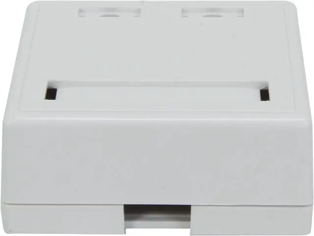 Alt view image 4 of 7 - C2G/Cables To Go 03837 2-Port Cat5E Surface Mount Box - White