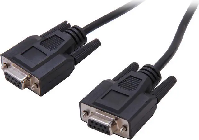 Main image of C2G 52038 DB9 F/F Serial RS232 Null Modem Cable, Black (6 Feet, 1.82 Meters)