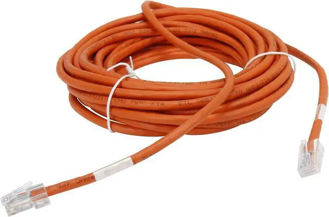 Alt view image 2 of 3 - C2G 24515 Cat5e Crossover Cable - Non-Booted Unshielded Network Patch Cable, Orange (25 Feet, 7.62 Meters)