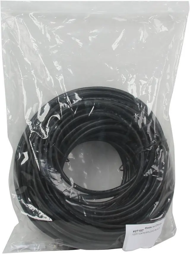 Alt view image 3 of 3 - C2G 27157 Cat6 Cable - Snagless Unshielded Ethernet Network Patch Cable, Black (100 Feet, 30.48 Meters)