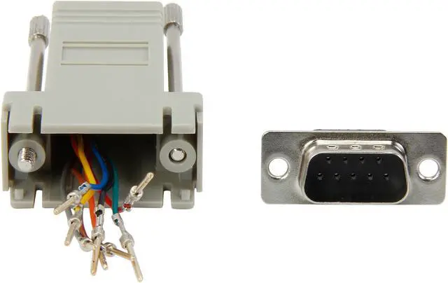 Alt view image 2 of 5 - C2G 02945 RJ45 to DB9 Male Serial RS232 Modular Adapter, Gray