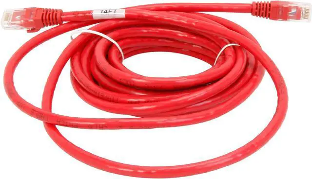 Alt view image 2 of 3 - C2G 27184 Cat6 Cable - Snagless Unshielded Ethernet Network Patch Cable, Red (14 Feet, 4.26 Meters)