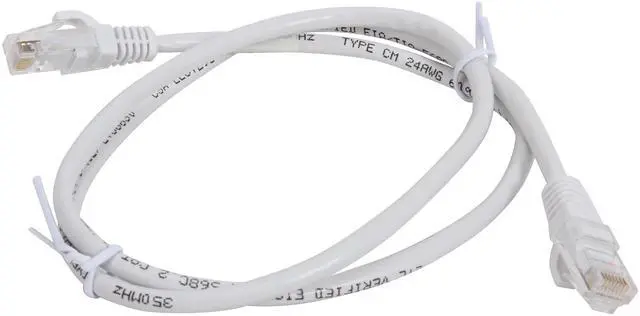 Alt view image 2 of 3 - C2G 19479 Cat5e Cable - Snagless Unshielded Ethernet Network Patch Cable, White (3 Feet, 0.91 Meters)