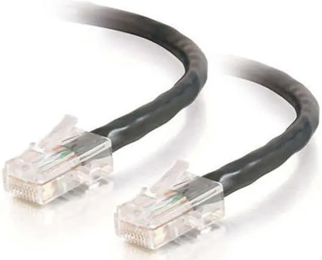 Main image of C2G 22707 Cat5e Cable - Non-Booted Unshielded Ethernet Network Patch Cable, Black (25 Feet, 7.62 Meters)