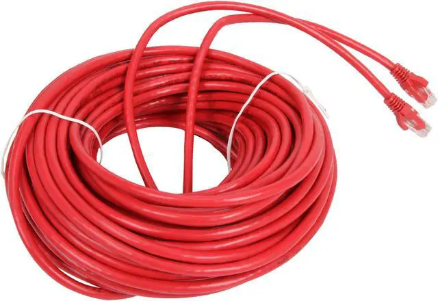 Alt view image 2 of 3 - C2G 27187 Cat6 Cable - Snagless Unshielded Ethernet Network Patch Cable, Red (100 Feet, 30.48 Meters)