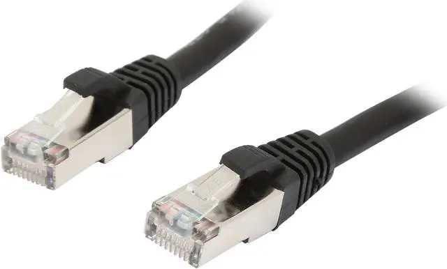 Main image of C2G 28690 Cat5e Cable - Snagless Shielded Ethernet Network Patch Cable, Black (3 Feet, 0.91 Meters)