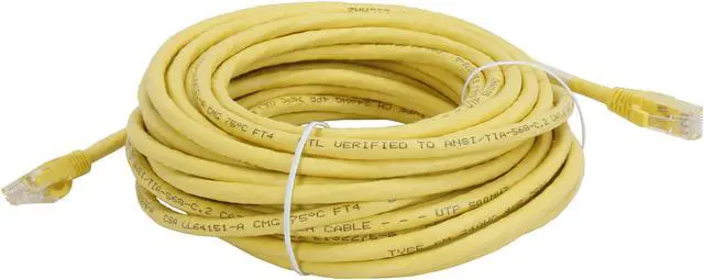 Alt view image 2 of 3 - C2G 31356 Cat6 Cable - Snagless Unshielded Ethernet Network Patch Cable, Yellow (35 Feet, 10.66 Meters)