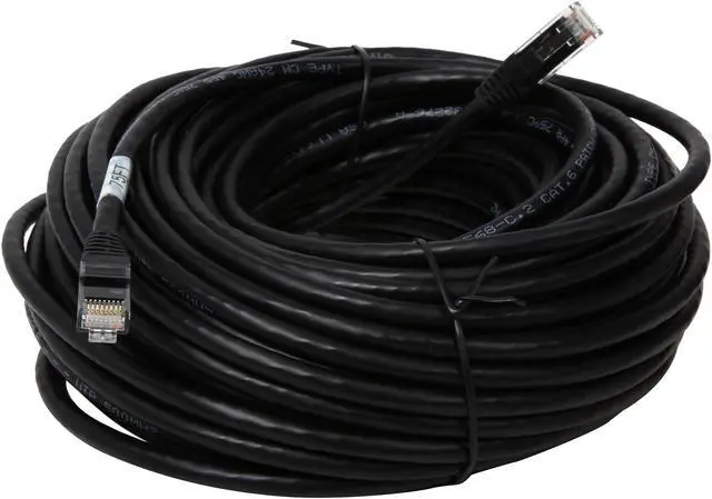 Alt view image 2 of 3 - C2G 31362 75 ft. Cat 6 Black Snagless Patch Cable