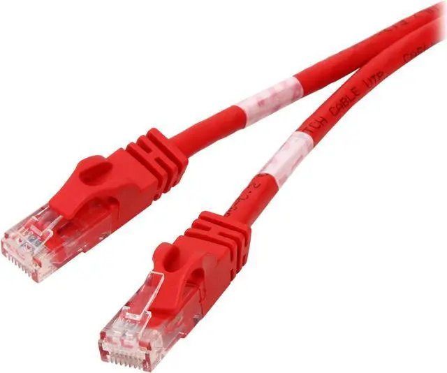 Main image of C2G 31381 Cat6 Crossover Cable - Snagless Unshielded Network Crossover Patch Cable, Red (5 Feet, 1.52 Meters)