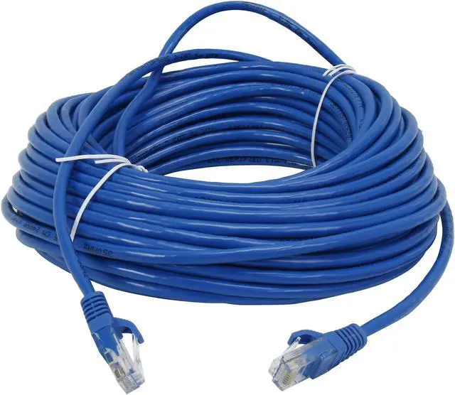 Alt view image 2 of 3 - C2G 22146 Cat5e Cable - Snagless Unshielded Ethernet Network Patch Cable, Blue (75 Feet, 22.86 Meters)