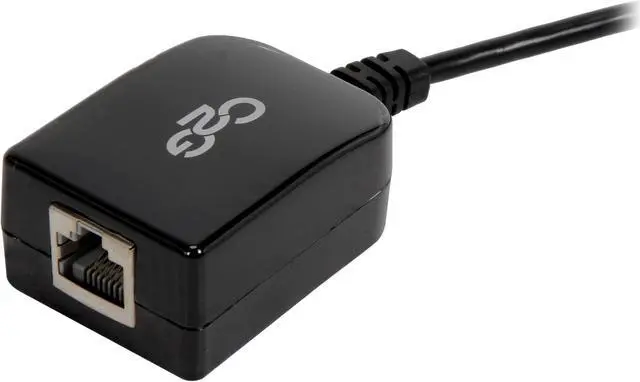 Main image of C2G 29348 USB 1.1 over Cat5 Superbooster Extender Dongle Transmitter, Black