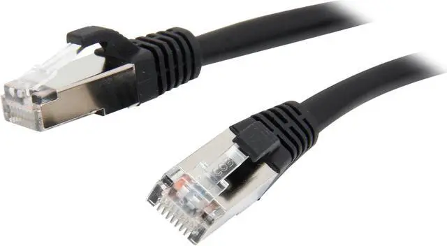 Main image of C2G 28695 Cat5e Cable - Snagless Shielded Ethernet Network Patch Cable, Black (25 Feet, 7.62 Meters)