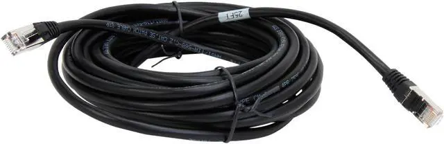 Alt view image 2 of 3 - C2G 28695 Cat5e Cable - Snagless Shielded Ethernet Network Patch Cable, Black (25 Feet, 7.62 Meters)