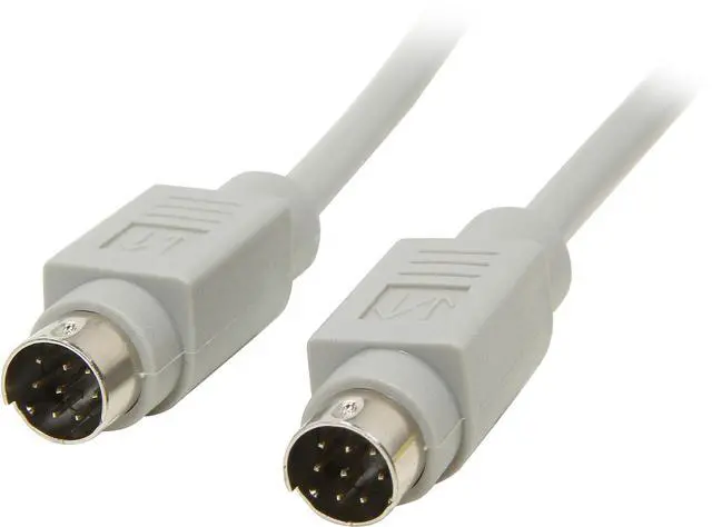 Main image of C2G 02318 8-Pin Mini-DIN M/M Serial RS232 Cable, Beige (10 Feet, 3.05 Meters)