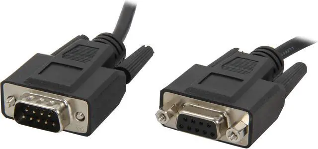 Main image of C2G 52032 DB9 M/F Serial RS232 Extension Cable, Black (15 Feet, 4.57 Meters)