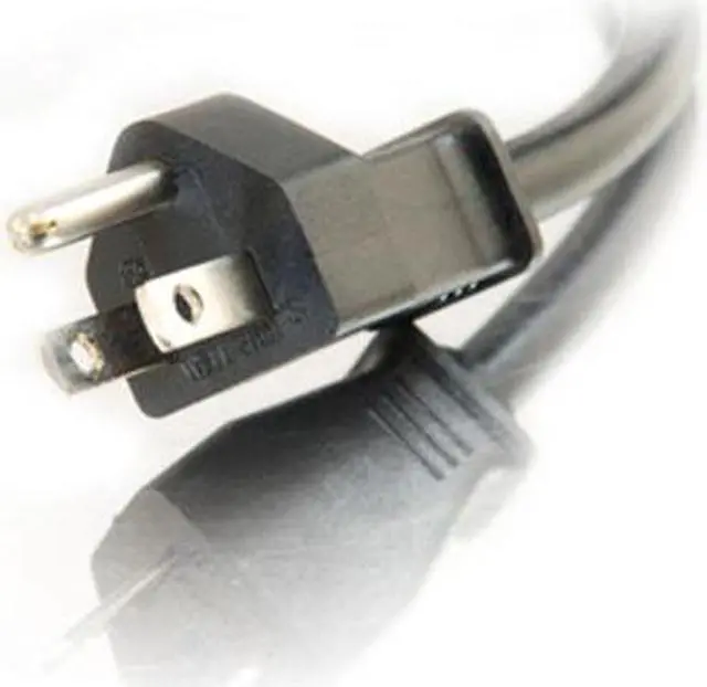 Alt view image 2 of 3 - C2G 29807 16 AWG 1-to-2 Power Cord Splitter - 1 NEMA 5-15P to 2 NEMA 5-15R, TAA Compliant, Black (6 Feet, 1.82 Meters)