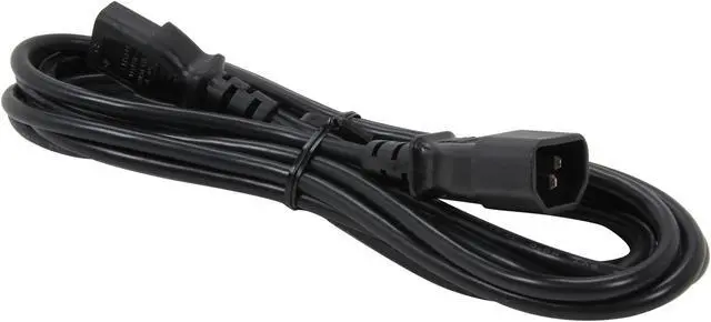 Alt view image 2 of 3 - C2G 53407 18 AWG Computer Power Extension Cord - IEC320C14 to IEC320C13, TAA Compliant, Black (12 Feet, 3.65 Meters)