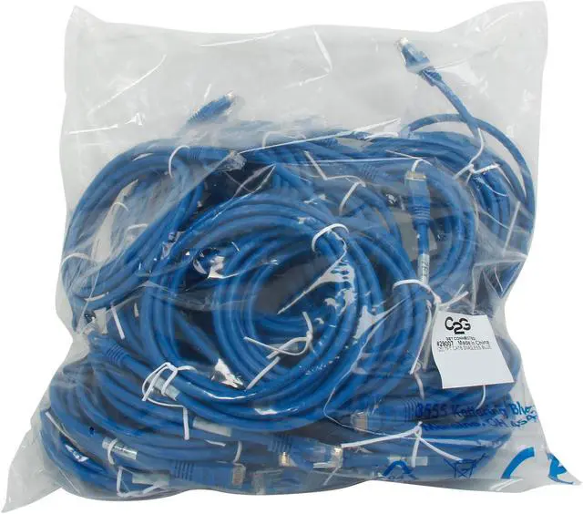 Alt view image 3 of 3 - C2G 29007 Cat6 Cables - Snagless Unshielded Ethernet Network Patch Cable Multipack (25 Pack) Blue (7 Feet, 2.13 Meters)